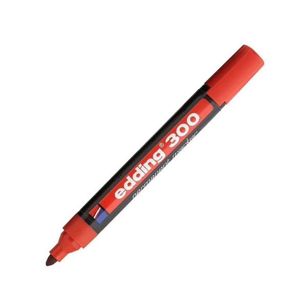 Rotulador Edding 300 rojo