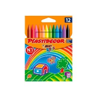 Ceras BIC Plastidecor 12 colores surtidos