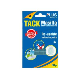 Masilla Tack adhesiva reutilizable Plus Office